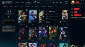 CONTA NV 84 COM 19 SKINS 46 CAMPEÕES - League of Legends LOL
