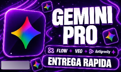 Gemini Pro + Antigravity + Flow - 4 mes/30 dias de garantia!