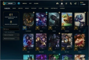 Conta platina 4 com 1 skin e 40 champs - League of Legends LOL