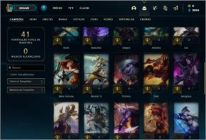 Conta platina 4 com 1 skin e 40 champs - League of Legends LOL