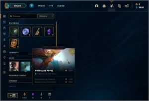 Conta platina 4 com 1 skin e 40 champs - League of Legends LOL