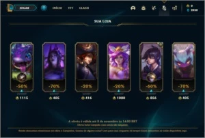Conta platina 4 com 1 skin e 40 champs - League of Legends LOL