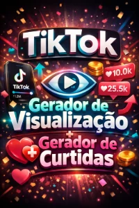TikTok Gerador de Visualização + Gerador de Curtidas