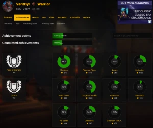 Conta Wow - 10K Achivements + Pets Tcg + Mounts Raras - Blizzard