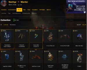 Conta Wow - 10K Achivements + Pets Tcg + Mounts Raras - Blizzard