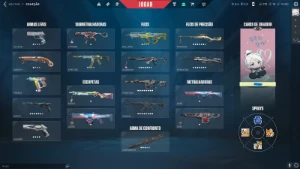 Conta Valorant FA, + de 1.500 gasto, muitas skins e facas!!