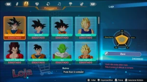 Dragon Ball: Sparking! Zero (PS5) - Habilidade, zeni, trajes - Outros