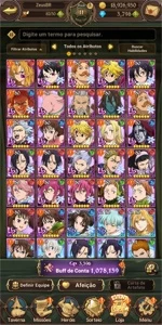 CONTA NANATSU NO TAIZAI GRAND CROSS 3700 gemas - Outros