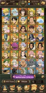 CONTA NANATSU NO TAIZAI GRAND CROSS 3700 gemas - Outros
