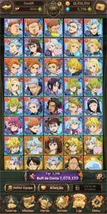 CONTA NANATSU NO TAIZAI GRAND CROSS 3700 gemas - Outros