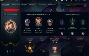 Conta gold com muitas skins e espolios mais de 200 reais gas - League of Legends LOL