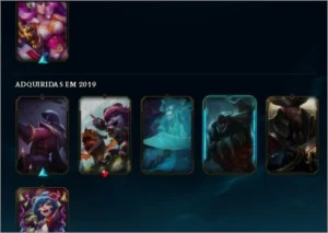 Conta gold com muitas skins e espolios mais de 200 reais gas - League of Legends LOL