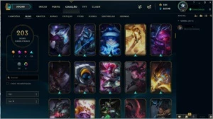 Conta LOL ouro 4 com 203 Skins - League of Legends