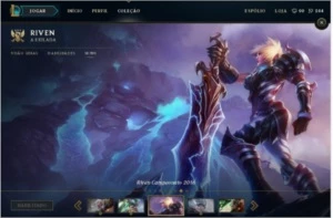 Conta League of Legends LOL Platina 5 com Borda de Ouro