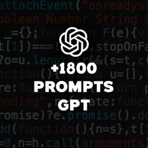 Pack +1800 Prompts De Comando Secretos Chat Gpt