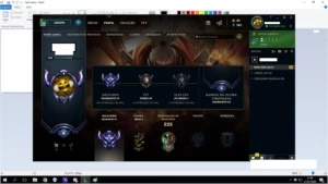 2 contas lol, d4 e plat 4 - League of Legends