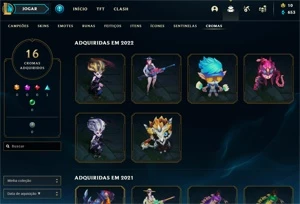 VENDO CONTA MAIN DESDE 2013 COM 9 SKINS LENDÁRIAS E MAIS! - League of Legends LOL