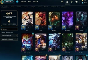 VENDO CONTA MAIN DESDE 2013 COM 9 SKINS LENDÁRIAS E MAIS! - League of Legends LOL