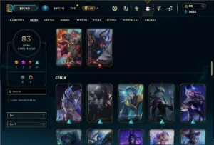 Prata 3 com 105 Champs e 83 Skins ( TOP / JG ) - League of Legends LOL