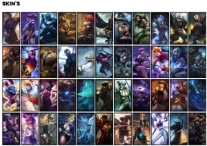 Conta prata 4 com 142 Champs e 122 Skins + 4 Vitoriosas - League of Legends LOL