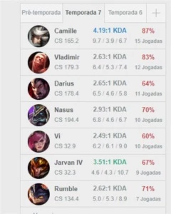 Conta League of Legends 364 skins LOL