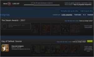 Steam - CS:GO com R$200,00 em skins