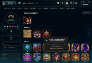 Conta Lol 2014 Full Campeões, Mono Draven 1Mi E Skin Ahri Fa - League of Legends