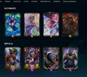 Conta Do Lol 2015 289 Skins Tops E Todos Os Champs - League of Legends