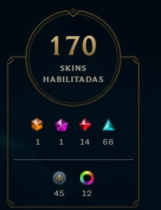Vendo conta lol 5 anos + 170 skins - League of Legends