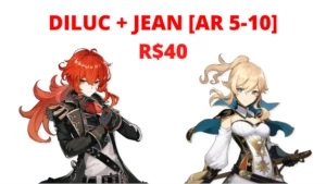 Diluc + Jean [ESTOQUE LOTADO] - Genshin Impact