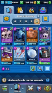 Conta Clash Royale lvl 11 200k e 1k de gema