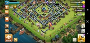 Clash of Clans - CV13 raro 99% full + enfeites raros