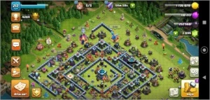 Clash of Clans - CV13 raro 99% full + enfeites raros
