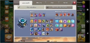 Clash of Clans - CV13 raro 99% full + enfeites raros