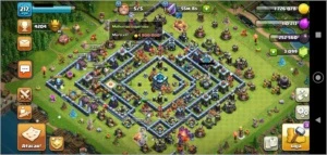 Clash of Clans - CV13 raro 99% full + enfeites raros