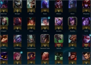 CONTA OURO 5 - 24 SKINS - 87 CHAMP - League of Legends LOL