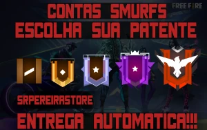 Conta FREE FIRE Smurf | Bronze | Prata | Ouro | Platina