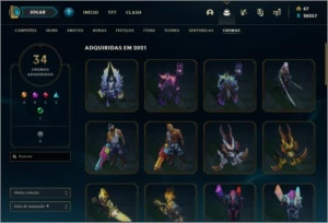 Conta LoL - GM - 240 Skins - Todos os Campeões - Negociável - League of Legends