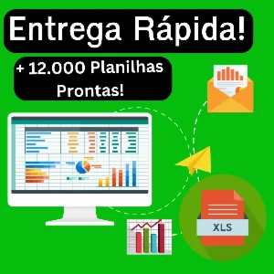 Mega Pack de Planilhas  Excel + de 12.000 - Envio Imediato