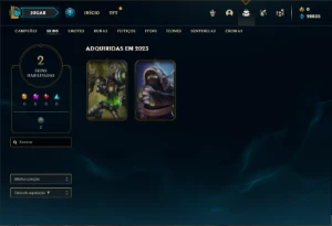 Conta Diamante 1 com 22 Champs e 2 Skins + 8 Fragmentos - League of Legends LOL