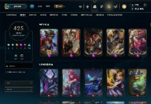 Conta no LOL 435 Skins + Chibis no TFT. - League of Legends