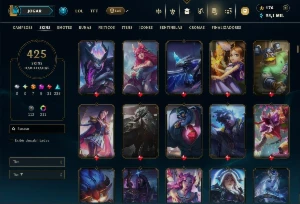 Conta no LOL 435 Skins + Chibis no TFT. - League of Legends