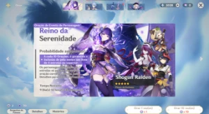 CONTA DE GENSHIN AR 56 7 PERSONAGENS 5 ESTRELAS - Genshin Impact