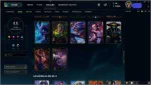 ACC COM 41K ESSÊNCIA AZUL 92 CHAMPS E 45 SKINS POR R$ 185,99 - League of Legends LOL