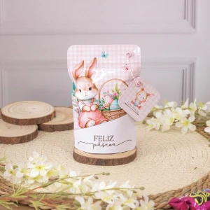 Saquinho Zip Lock Páscoa Personalizado - 10 x 15 cm - Artesanato e Personalizados