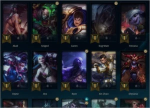 Conta League of Legends Platina 3(54% WR) 5 Skins Lendárias LOL