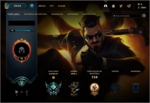Conta League of Legends Platina 3(54% WR) 5 Skins Lendárias LOL