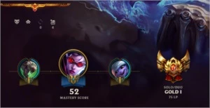 Conta Gold 1 , 22 campeões , 6 skins. borda gold - League of Legends LOL