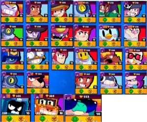 CONTA BRAWL NVL 181 + 50 BRAWLERS FULL - Brawl Stars