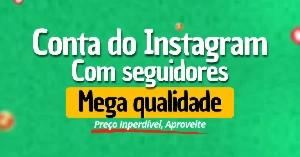 Contas do Instagram COM SEGUIDORES  - E-mail verificado - Redes Sociais